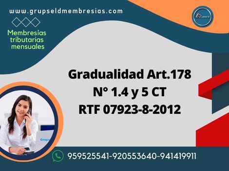 RTF 07923-8-2012 Gradualidad Art.178