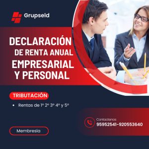 Declaración de renta anual empresarial y personal